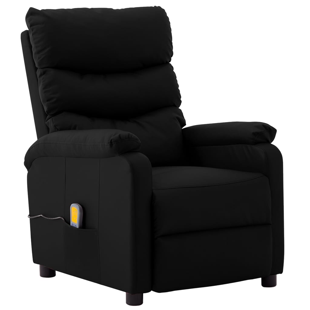 vidaXL Massage Chair Massaging Recliner Sleeper Chair for Elderly Faux Leather-15