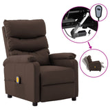 vidaXL Massage Chair Massaging Recliner Sleeper Chair for Elderly Faux Leather-14