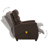 vidaXL Massage Chair Massaging Recliner Sleeper Chair for Elderly Faux Leather-42