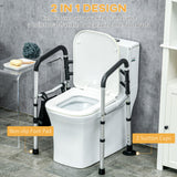 2 in 1 Stand Alone Toilet Safety Rails, Stand-Assist Walker with Adjustable Height Width