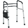 2 in 1 Stand Alone Toilet Safety Rails, Stand-Assist Walker with Adjustable Height Width